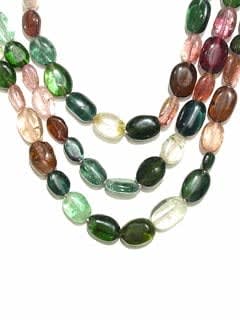 Mixed Tourmaline Bead Necklace