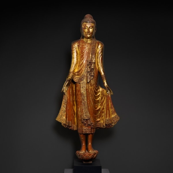 Gilt Wood Buddha