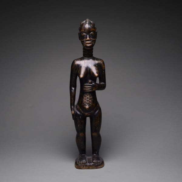 Djimini Wooden Sculpture of a Woman
