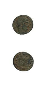 Bronze Coin of Emperor Constantine I the Great