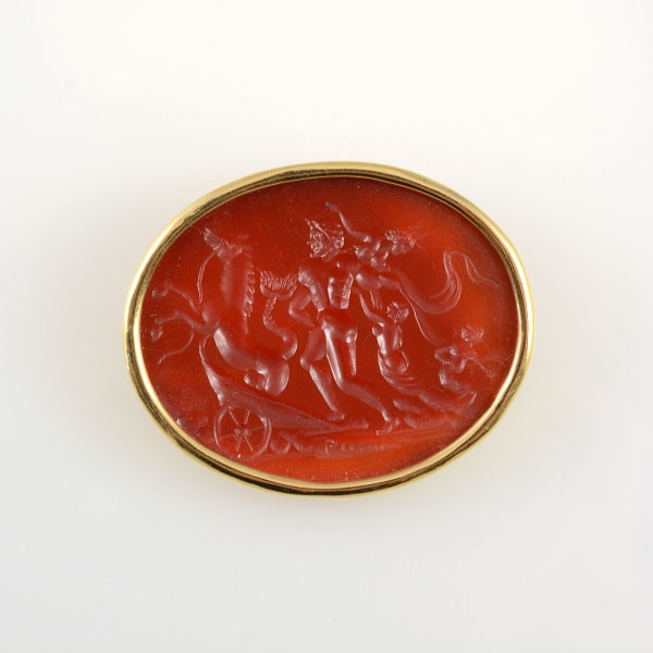 Classical Revival Intaglio of an Abduction