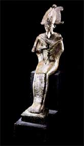 Bronze Seated Sculpture Of Osiris