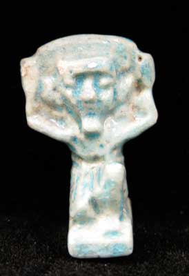 Faience Amulet of Shu