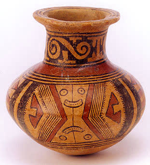 Pre-Columbian Art / Cocle Terracotta Polychrome Vessel