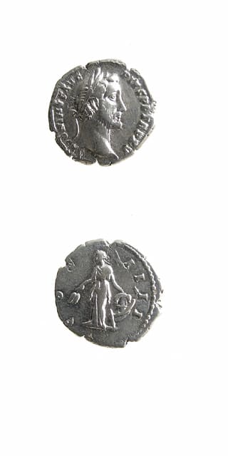 Silver Denarius of Emperor Antoninus Pius
