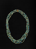 Five Strand Faience Bead Necklace