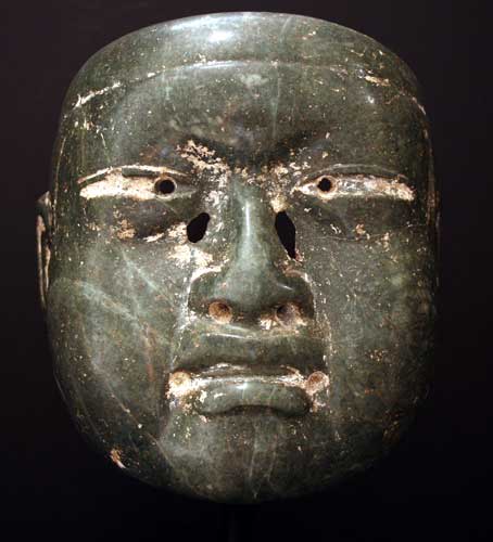 Olmec Jade-Greenstone Mask