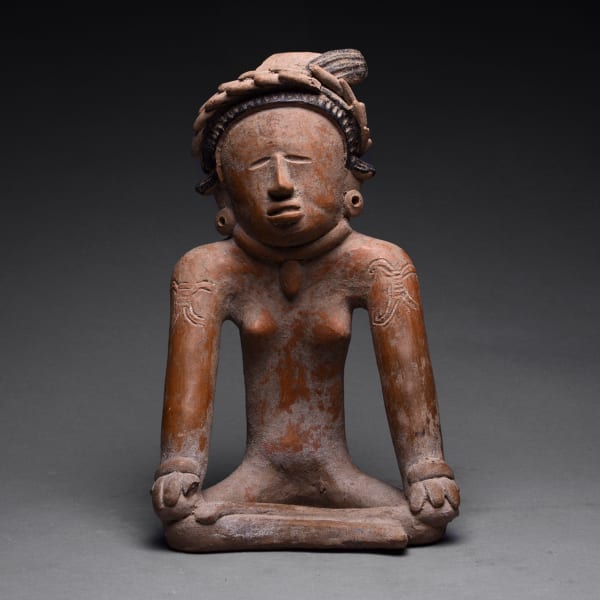 Veracruz Sculpture of a Seated Woman