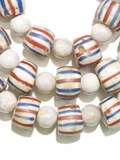 Venetian Glass Trade Bead And Agate Bead Necklace