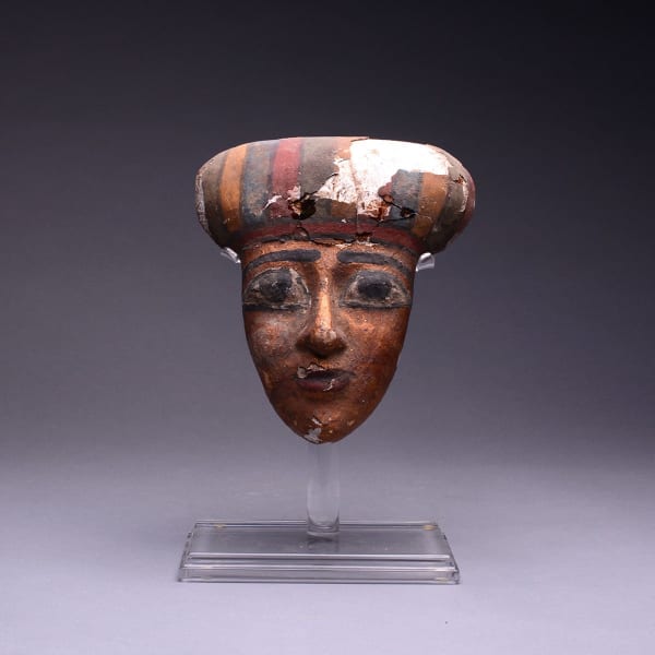 Egyptian Wooden Funerary Mask