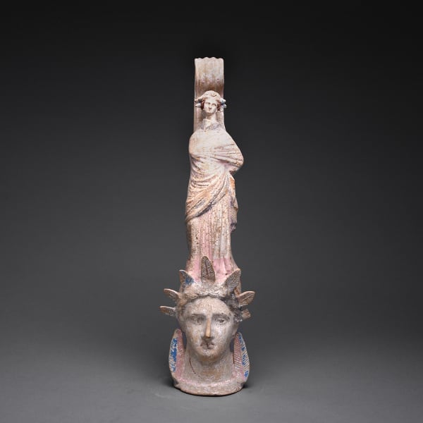 Canosan Vase in the Form of a Woman's Head