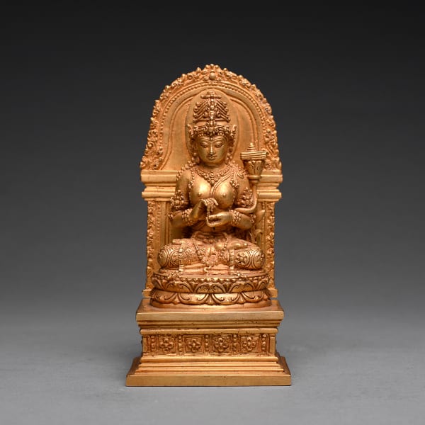 Indonesian Gold Sculpture of Prajnaparamita