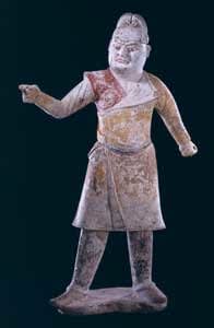 Tang Painted Terracotta Sculpture of a Foreign Groom