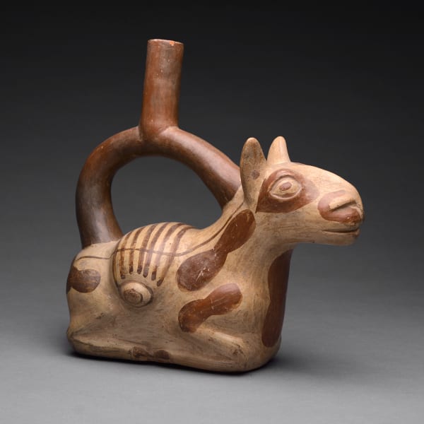 Moche Stirrup Vessel in the Form of a Llama
