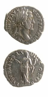 Silver Denarius of Emperor Antoninus Pius