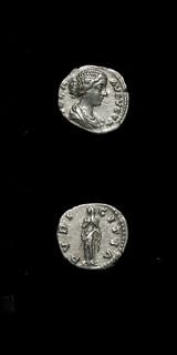 Silver Denarius of Empress Faustina Junior