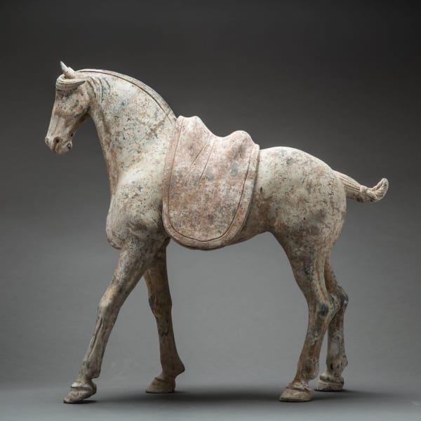 Tang Sculpture of a Horse with Removable Saddle