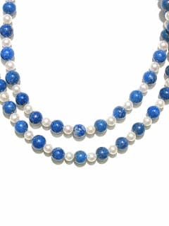 Lapis Lazuli and Pearl Necklace