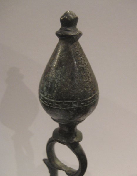 Bronze Copper Inlaid Alloy Oil Lamp