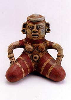 Terracotta Seated Female