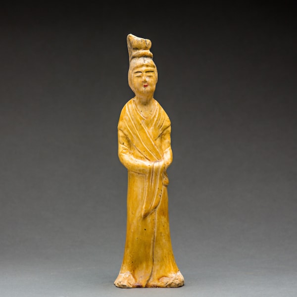 Sui Glazed Sculpture of a Lady in Waiting