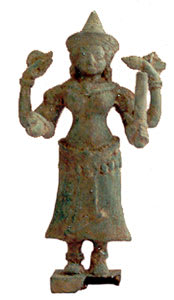 Khmer Bronze Sculpture of the Goddess Uma