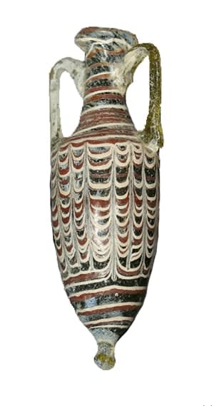 Sand-Core Formed Glass Amphoriskos