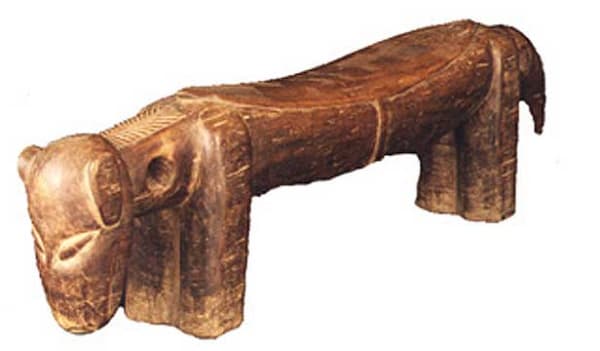 Senufo Wooden Stool in the Form of an Animal