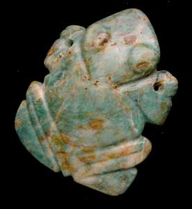 Atlantic Watershed Jade Pendant of a Toad