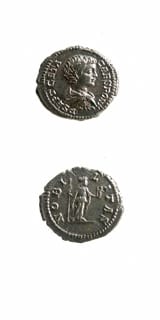 Silver Denarius of Geta Struck While Caesar