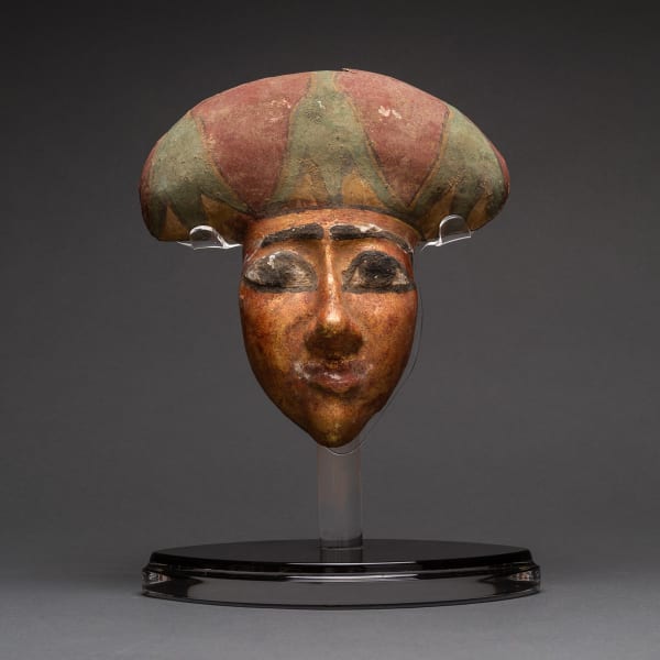 Egyptian Wooden Funerary Mask