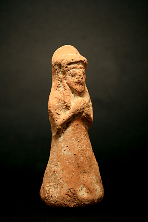 Ammonite Terracotta Figure of a Votary