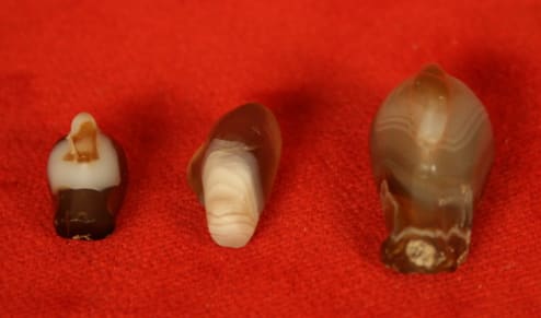 Set of Three Middle/New Kingdom Stone Duck Weights