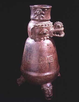 Vessel in the Form of a Saurian Deity