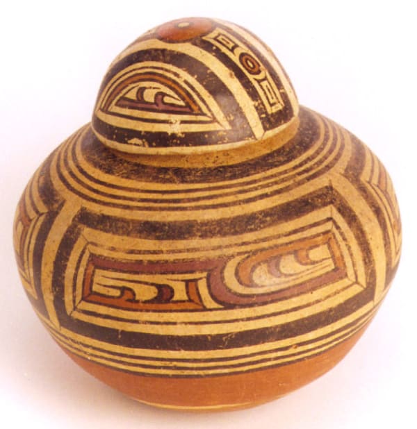 Cocle Terracotta Globular Jar with a Lid