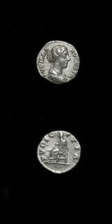Silver Denarius of Empress Lucilla