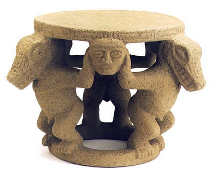 Circular Basalt Metate