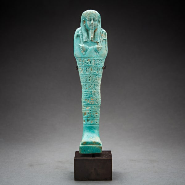 Ancient Egyptian faience ushabti