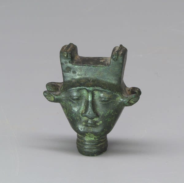 Bronze Sistrum Handle Top