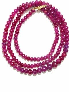 Ruby Bead Necklace