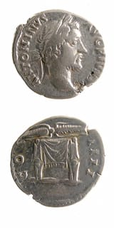 Silver Denarius of Emperor Antoninus Pius