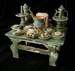 Ming Glazed Terracotta Offering Table