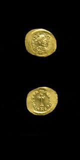 Byzantine Gold Tremissis of Emperor Maurice Tiberius