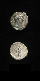 Silver Denarius of Emperor Hadrian