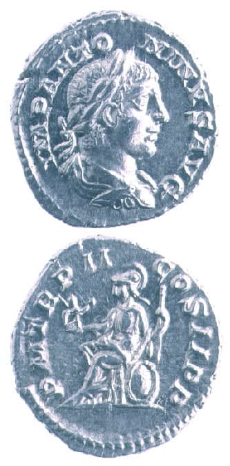 Silver Denarius of Emperor Elegabalus