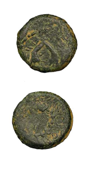 Maccabean Bronze of King Mattathias Antigonus