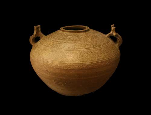 Warring States Glazed Terracotta Vessel