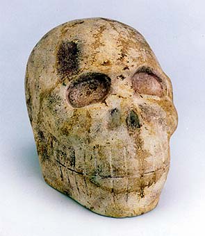 Guanacaste-Nicoya Stone Sculpture of a Skull