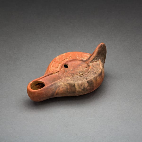 Early Christian Terracotta Oil Lamp