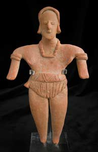 Tuxcacuesco-Ortices Style Colima Terracotta Sculpture of a Standing Man